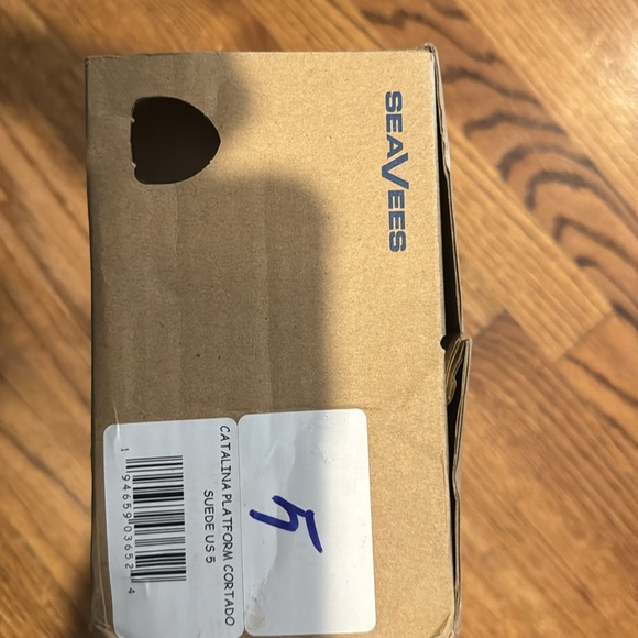 NIB SeaVees Women’s Catalina Platform Slide Sandal in Cortado Suede Size 5 - Picture 8 of 11